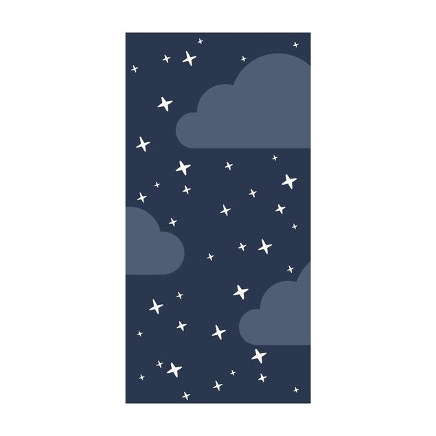 Alfombras azules Stilised Stars In Night Sky