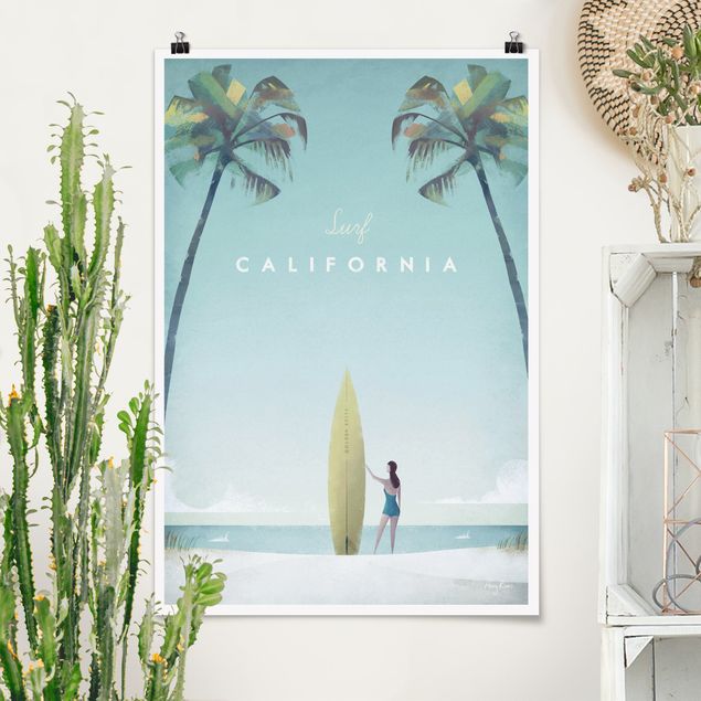 Decoración en la cocina Travel Poster - California