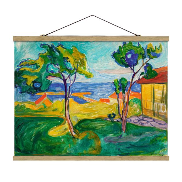 Láminas cuadros famosos Edvard Munch - The Garden In Åsgårdstrand