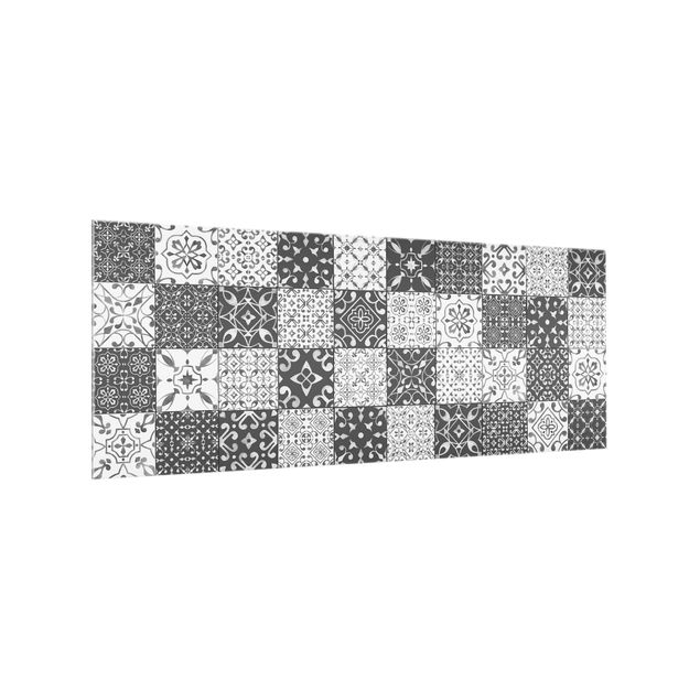 panel-antisalpicaduras-cocina Tile Pattern Mix Gray White