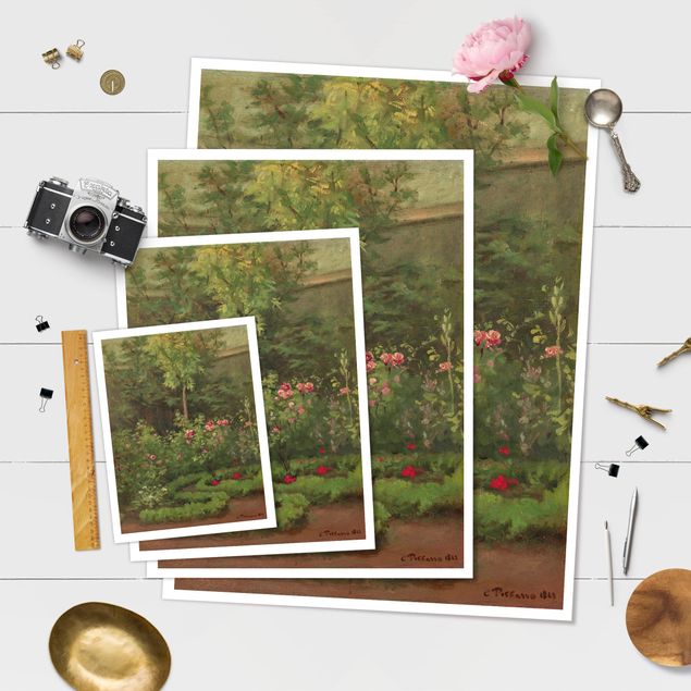 Cuadros de árboles Camille Pissarro - A Rose Garden