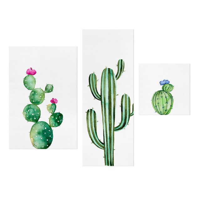 Cuadros decorativos Watercolour Cactus Set