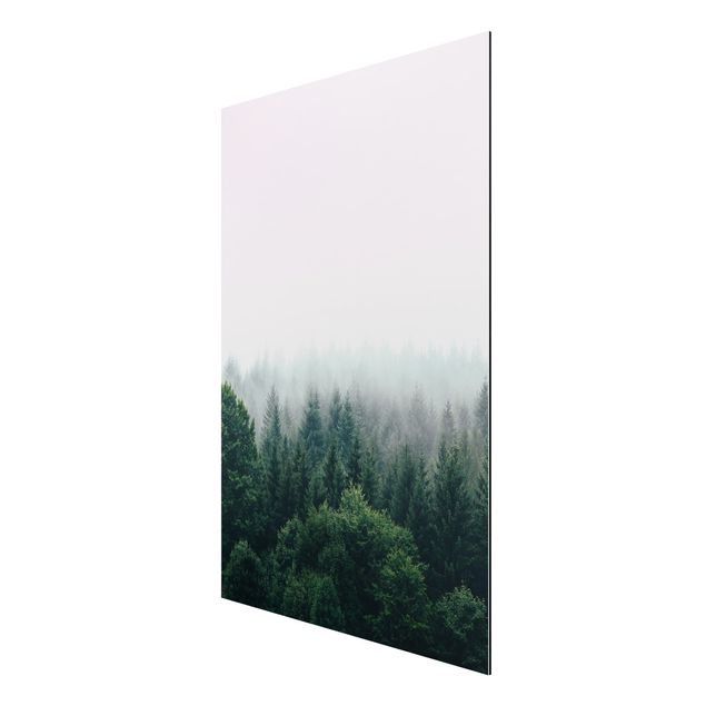 Cuadro con paisajes Foggy Forest Twilight