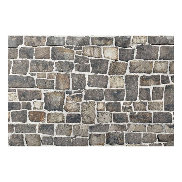 Paneles de vidrio para cocinas Crushed Stone Wallpaper Stone Wall