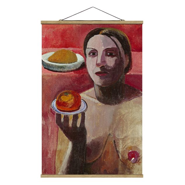 Estilos artísticos Paula Modersohn-Becker - Semi-nude Italian Woman with Plate