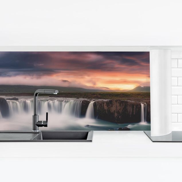 Küchenrückwand - Goðafoss Wasserfall in Island