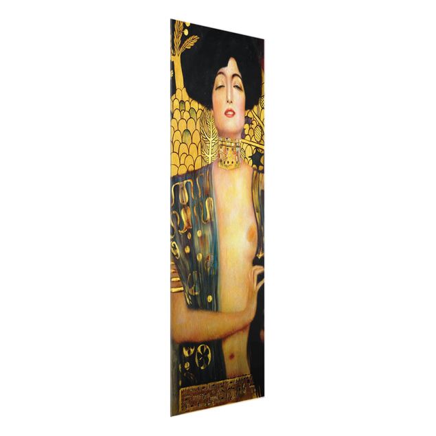 Cuadros de cristal desnudo y erótico Gustav Klimt - Judith I