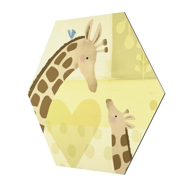 Cuadros tonos amarillos Mum And I - Giraffes