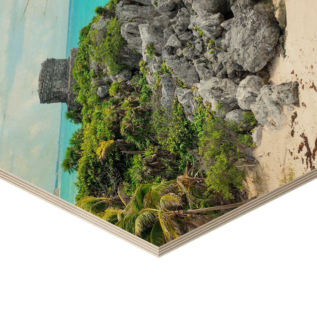 Cuadros hexagonales Caribbean Coast Tulum Ruins