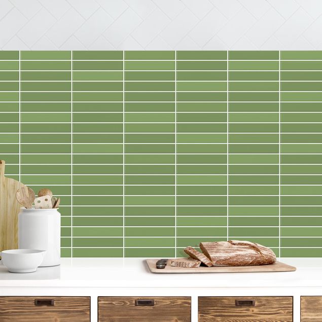 Decoración de cocinas Metro Tiles - Green