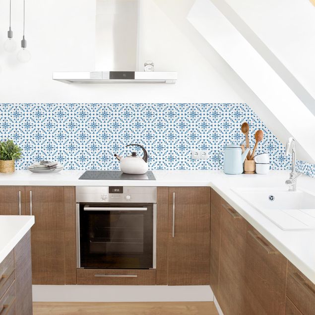 Salpicadero cocina adhesivo efecto teja Watercolour Tiles - Tavira