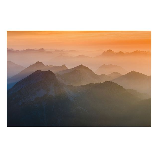 Cuadros de paisajes de montañas View From The Zugspitze Mountain