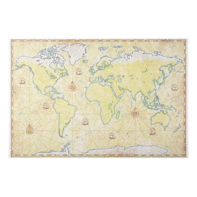 Cuadro mapa del mundo World Map