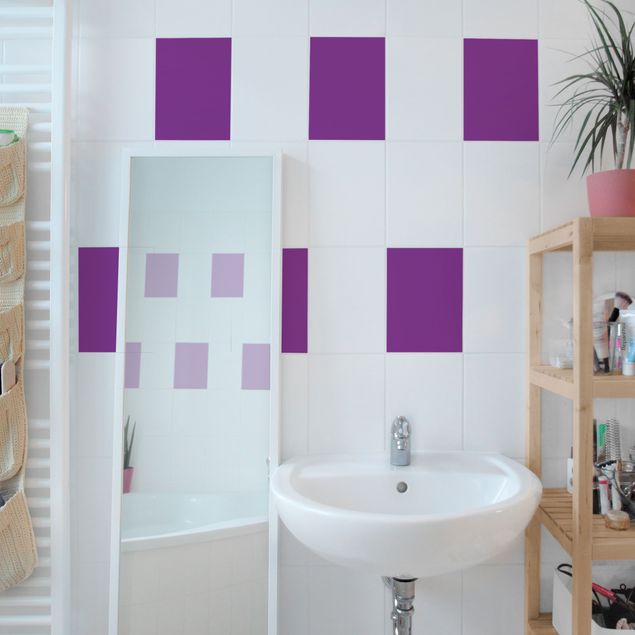 Adhesivos para azulejos monocromáticos Colour Purple