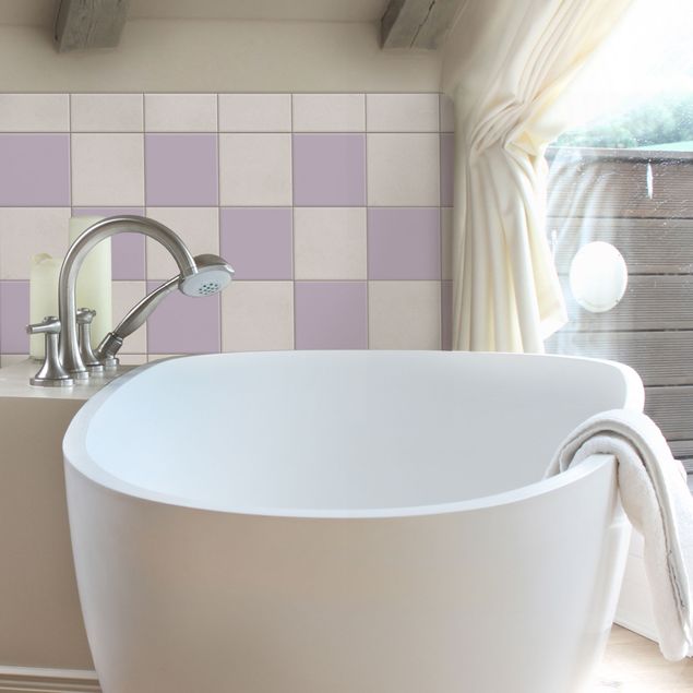 Adhesivos para azulejos monocromáticos Colour Lavender Lilac