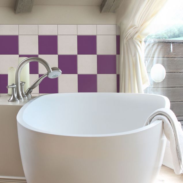 Adhesivos para azulejos monocromáticos Colour Purple