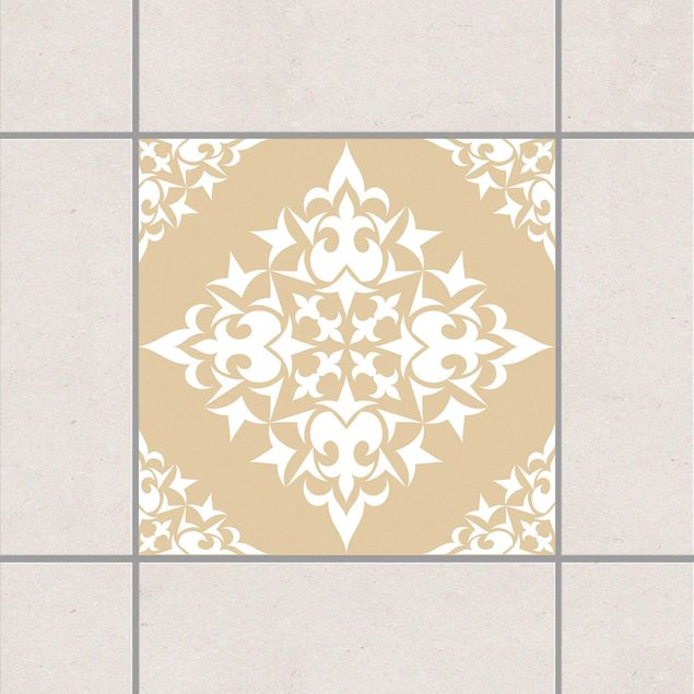 Decoración de cocinas Tile Pattern Light Brown