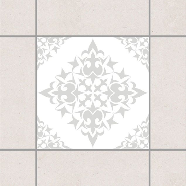 Decoración en la cocina Tile Pattern White Light Grey