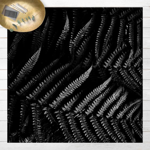 Alfombras para exterior Black And White Botany Fern