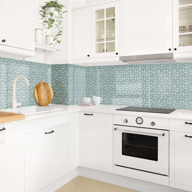 Salpicadero cocina adhesivo efecto teja Vintage Pattern Geometric Tiles II