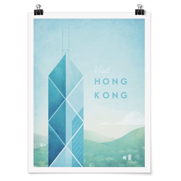 Cuadros de ciudades Travel Poster - Hong Kong