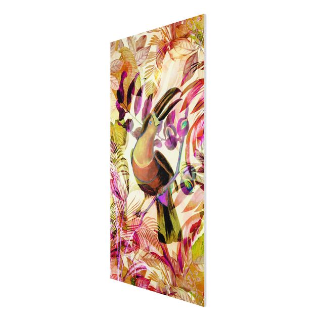 Cuadros de flores modernos Colourful Collage - Toucan