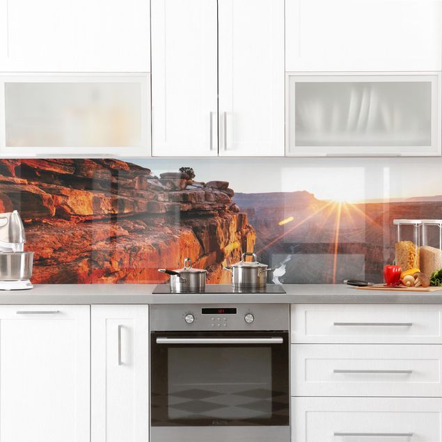 Salpicaderos cocina arquitectura y skyline Sun In Grand Canyon