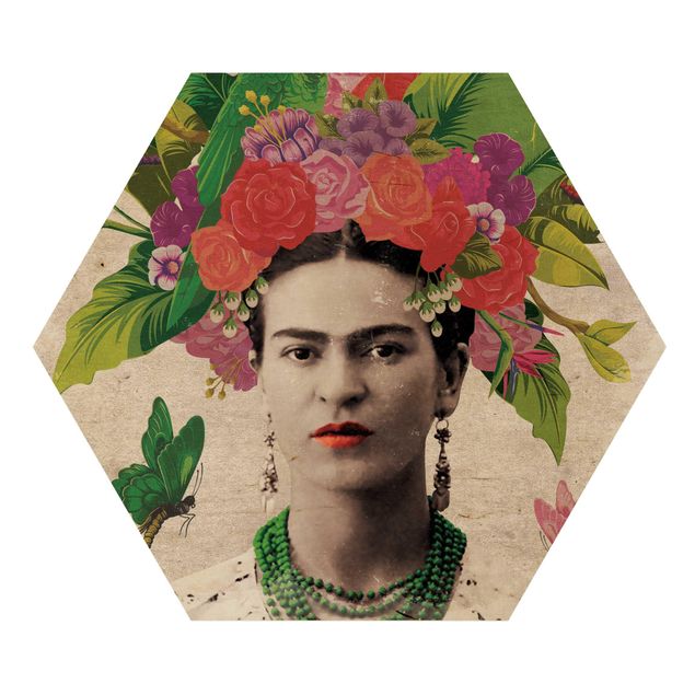 Cuadros modernos Frida Kahlo - Flower Portrait