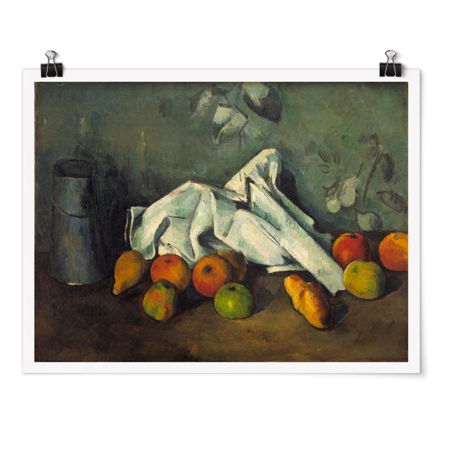 Reproducciones de cuadros Paul Cézanne - Still Life With Milk Can And Apples