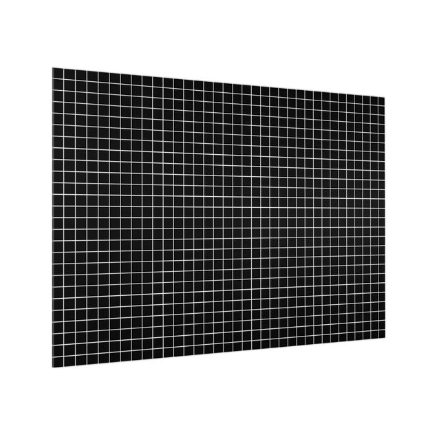 panel-antisalpicaduras-cocina Mosaic Tiles Black Matt