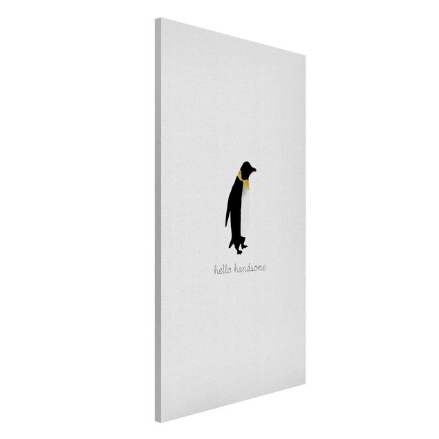Tableros magnéticos frases Penguin Quote Hello Handsome