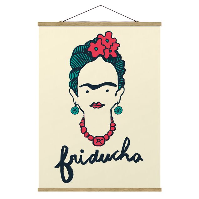 Cuadros de retratos Frida Kahlo - Friducha