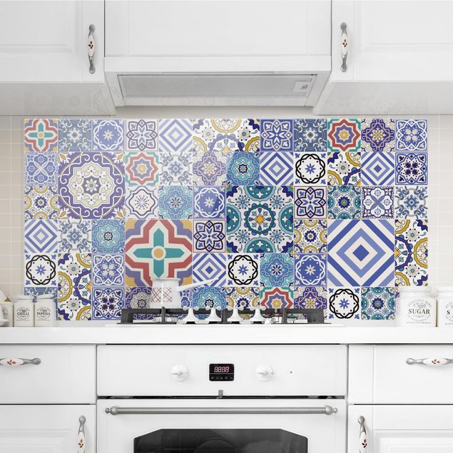 Decoración de cocinas Mirror Tiles - Elaborate Portuguese Tiles