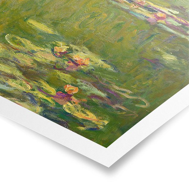 Póster flores Claude Monet - Green Waterlilies