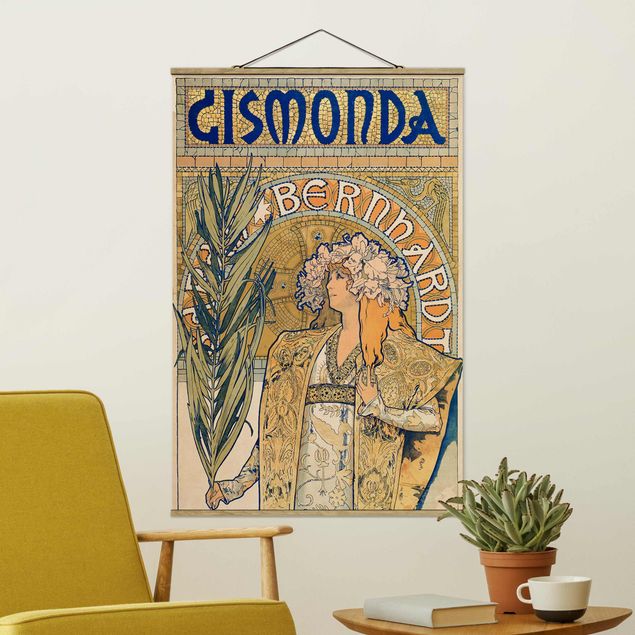 Cuadros Art deco Alfons Mucha - Poster For The Play Gismonda