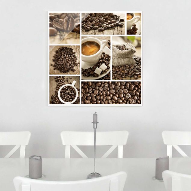 Cuadros café Coffee Collage