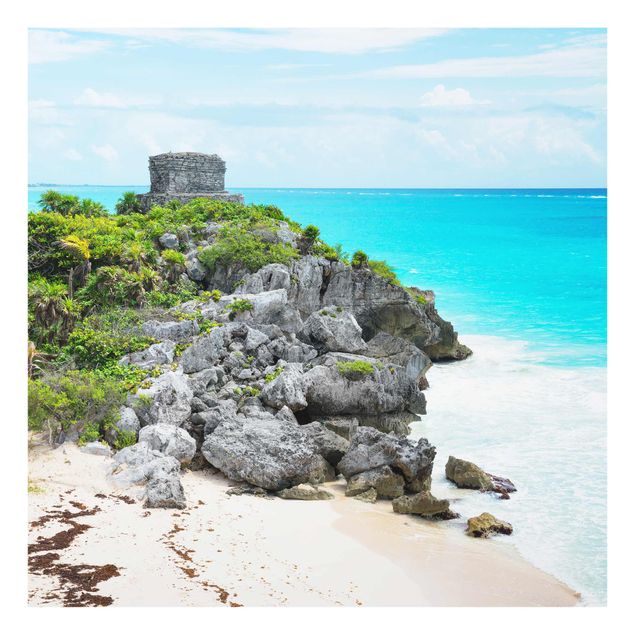 Cuadros de cristal caribe Caribbean Coast Tulum Ruins
