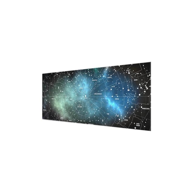 Cuadros decorativos Stellar Constellation Map Galactic Nebula