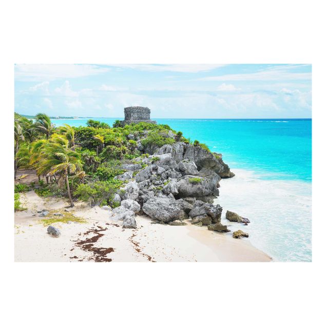 Cuadros de cristal caribe Caribbean Coast Tulum Ruins