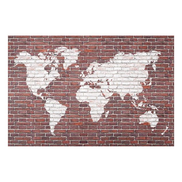 Cuadros decorativos Brick World Map