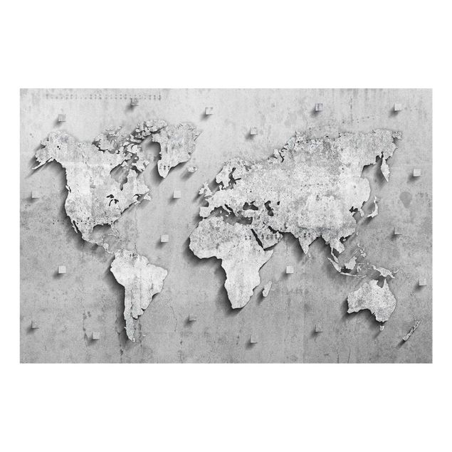 Cuadros decorativos Concrete World Map