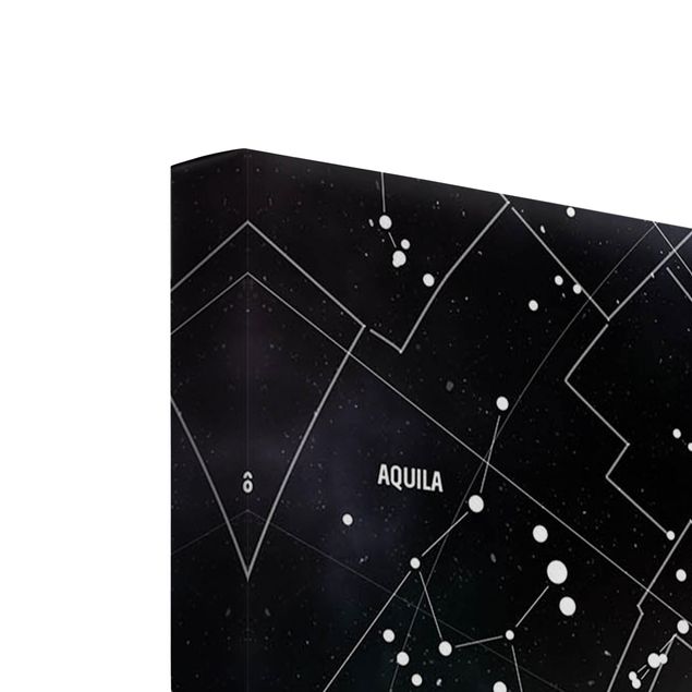 Lienzos decorativos Stellar Constellation Map Galactic Nebula