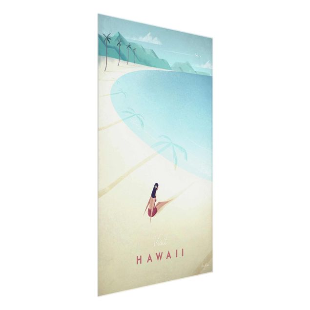 Cuadro con paisajes Travel Poster - Hawaii