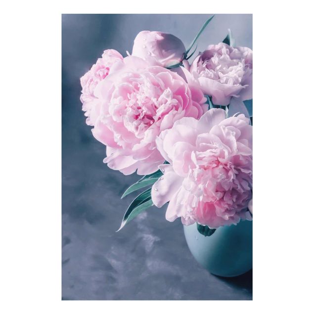 Cuadros de plantas naturales Vase With Light Pink Peony Shabby