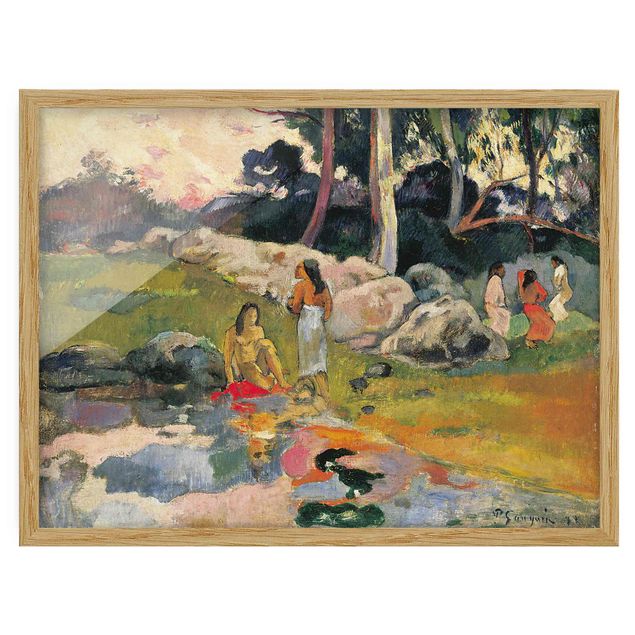 Reproducciones de cuadros Paul Gauguin - Women At The Banks Of River