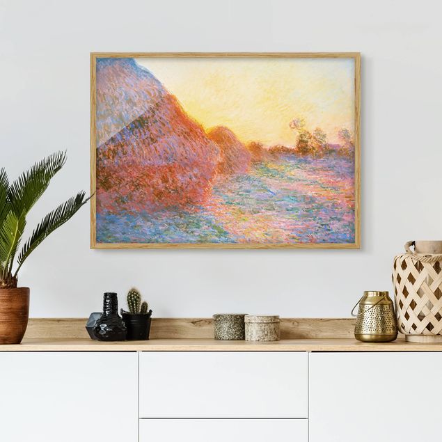Cuadros impresionistas Claude Monet - Haystack In Sunlight