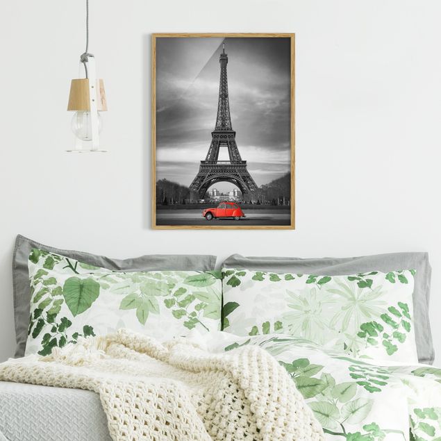 Pósters enmarcados en blanco y negro Spot On Paris