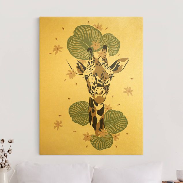Lienzos de jirafas Safari Animals - Portrait Giraffe