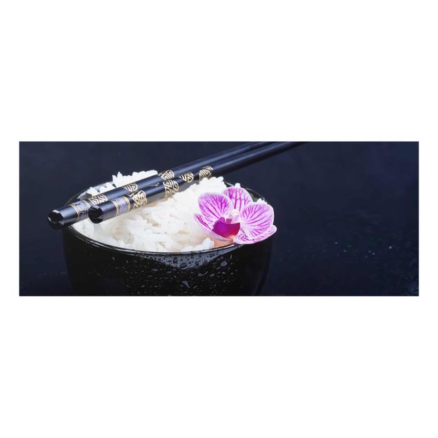 Cuadros de plantas Rice Bowl With Orchid