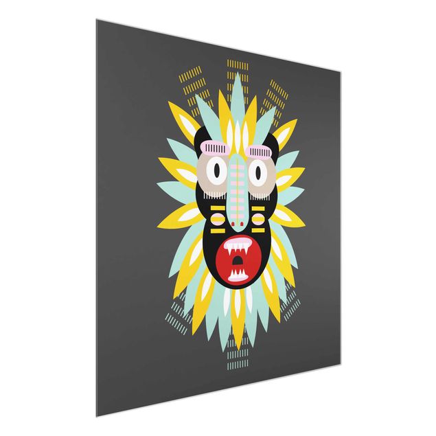 Cuadros modernos y elegantes Collage Ethnic Mask - King Kong